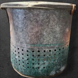 Vintage Fishing Minnow Bait Bucket